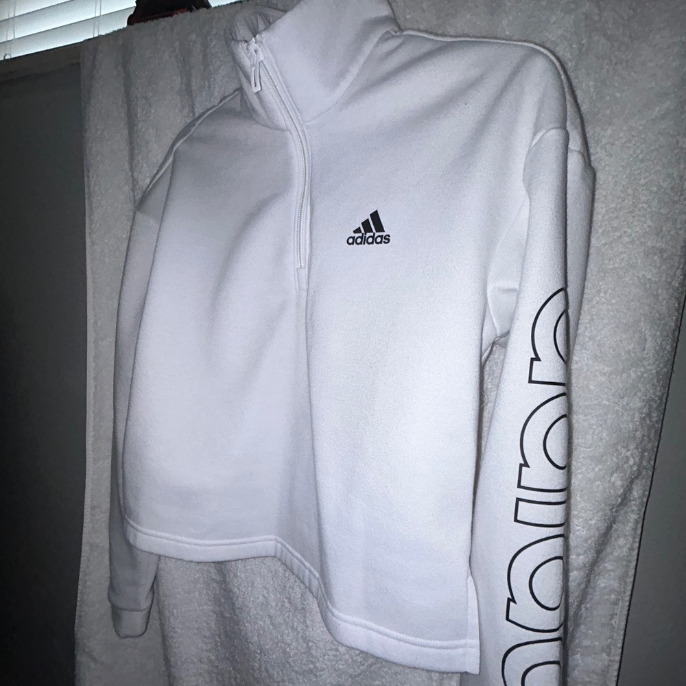 Adidas Cropped Sweater Half zip sweatshirt (Women Top)